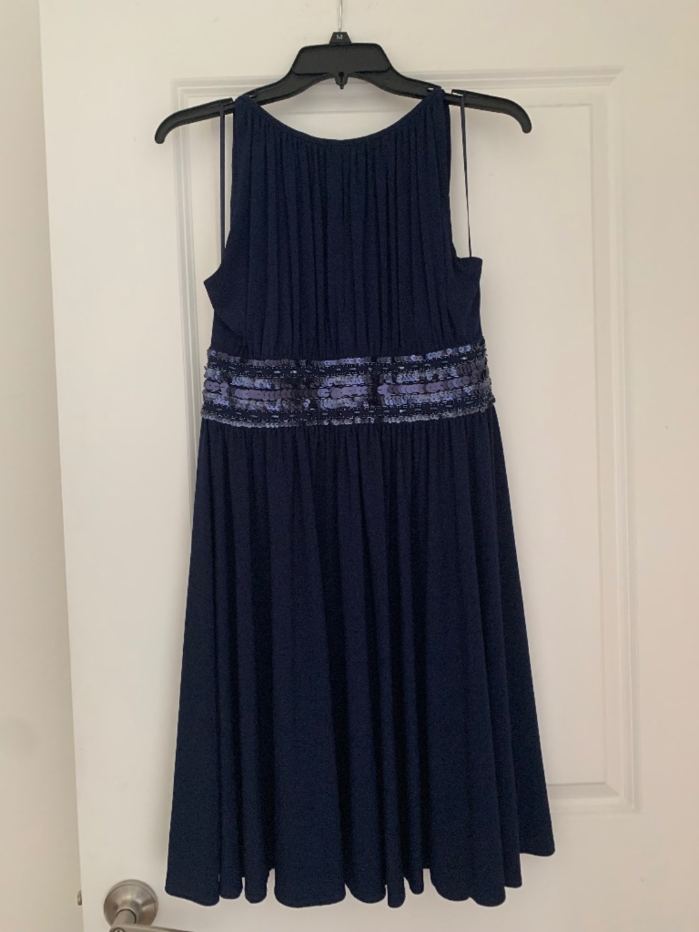 Perfect for homecoming, wedding, blue dress, sequins, sleeveless
